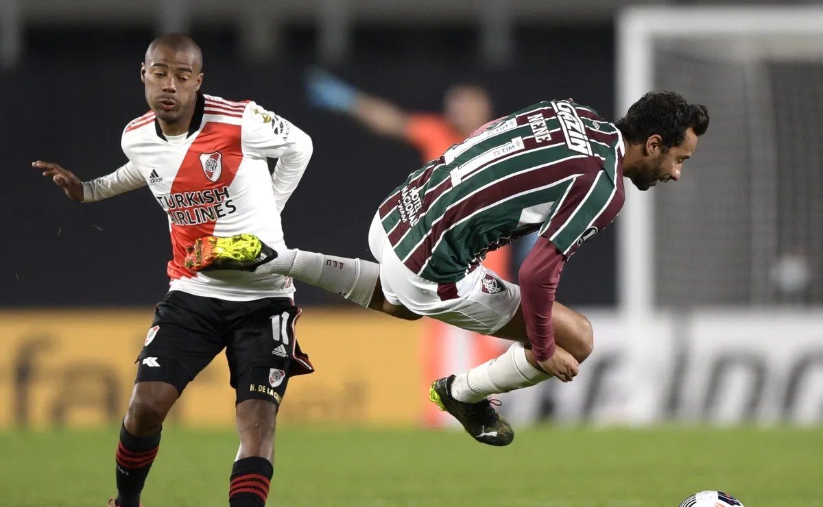 River se mide con Fluminense en Brasil. (Foto: Getty).