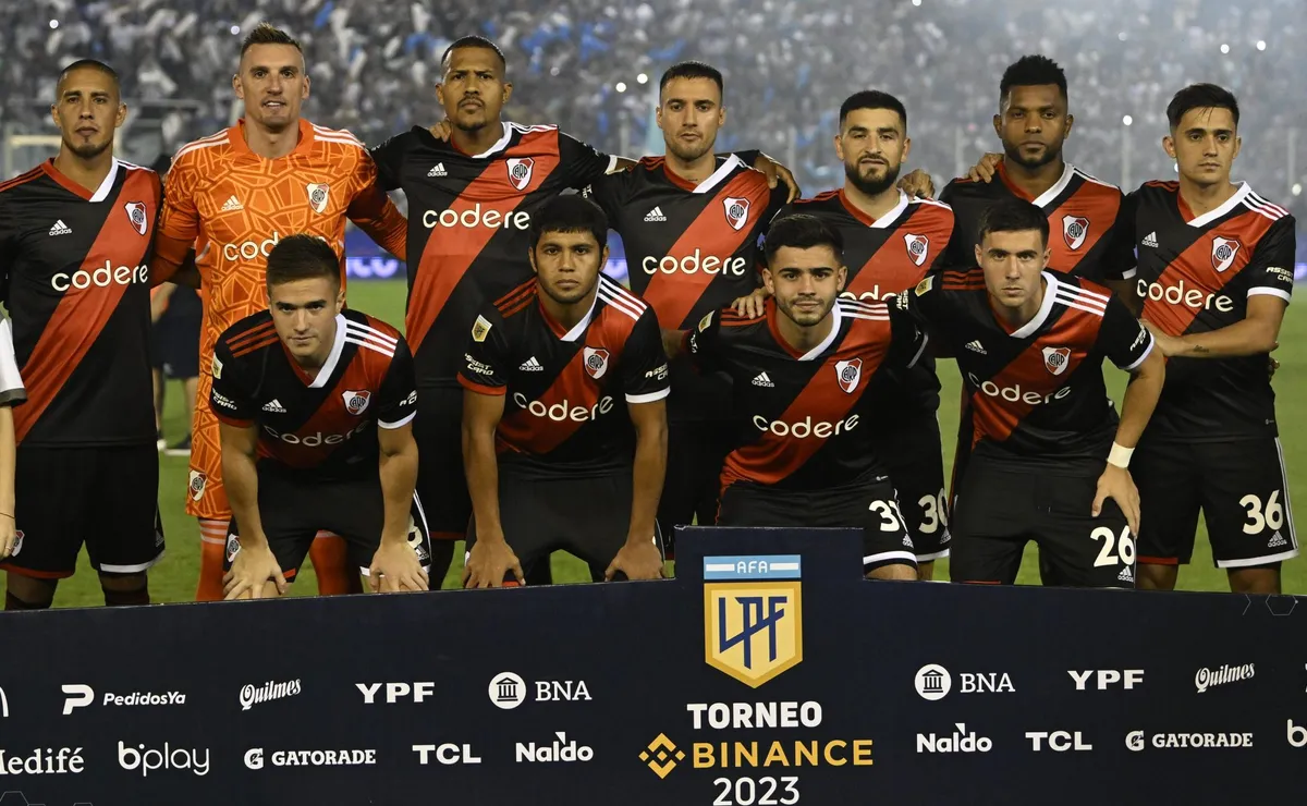 Los once de River que salieron a jugar contra Atlético Tucumán.