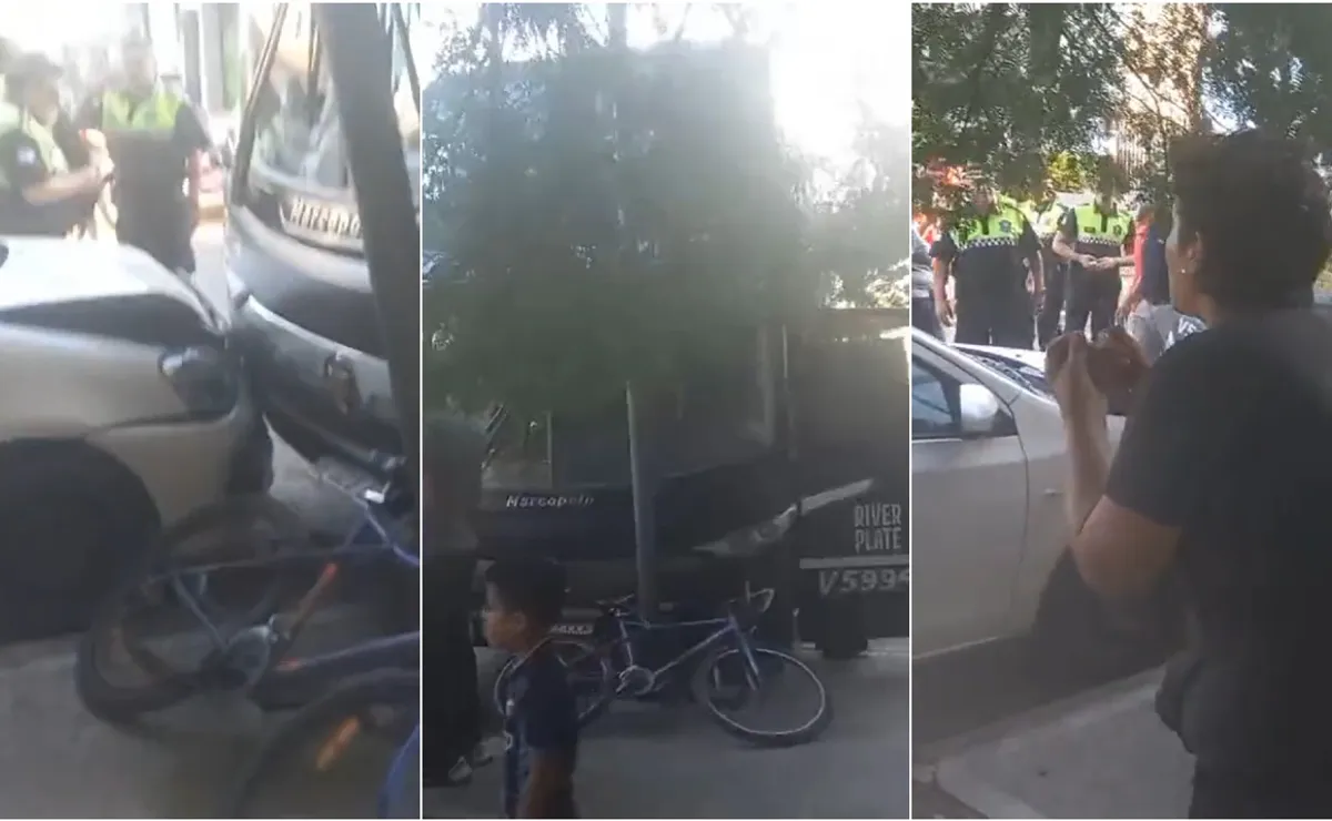 Insólito accidente del micro de River en Tucumán