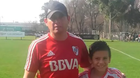 Daniel Brizuela junto al Diablito.