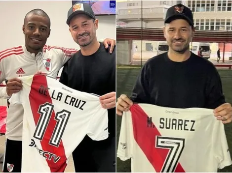 Mora fue al Monumental y se llevó dos camisetas muy especiales