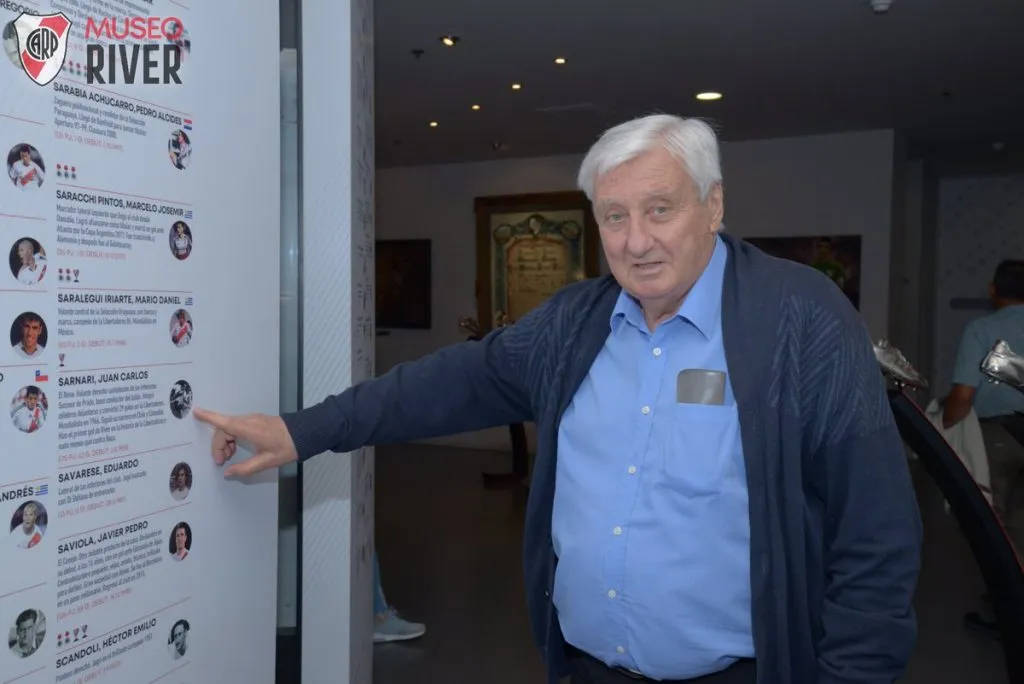 La visita de Juan Carlos Sarnari al Museo River (Foto: Prensa River)