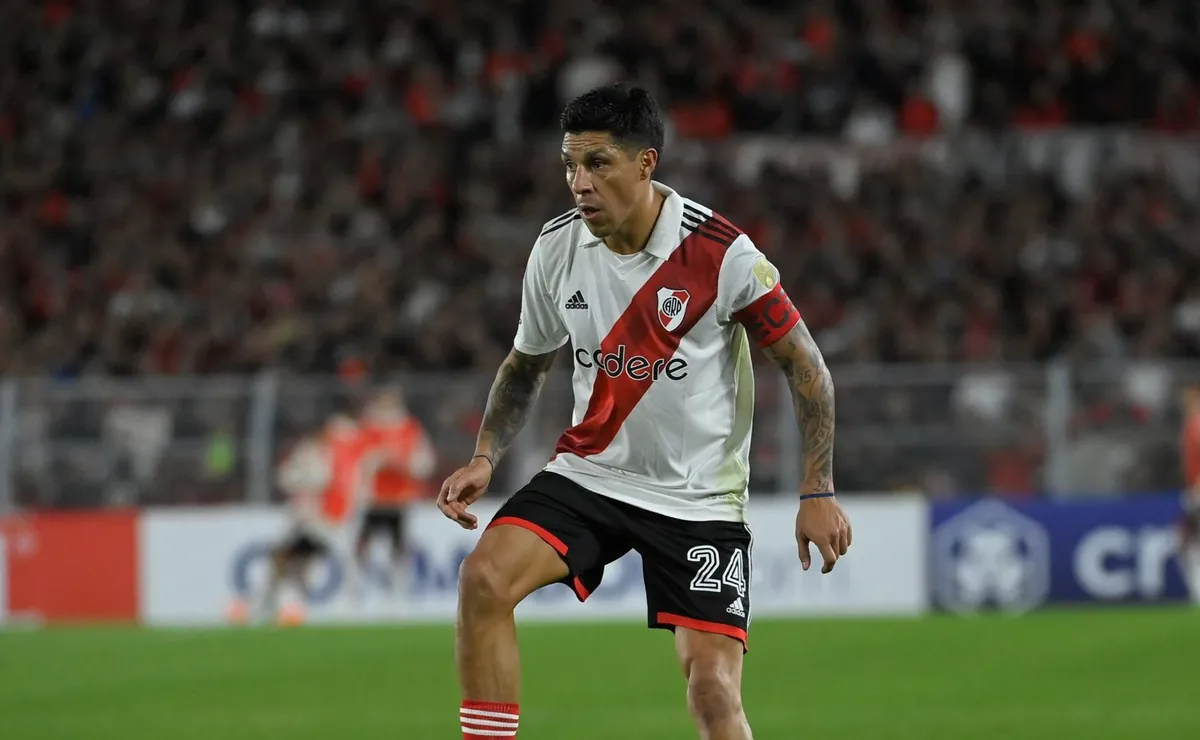Enzo Pérez es uno de los dos jugadores que está en capilla en cuanto a tarjetas. (Foto: Prensa River).