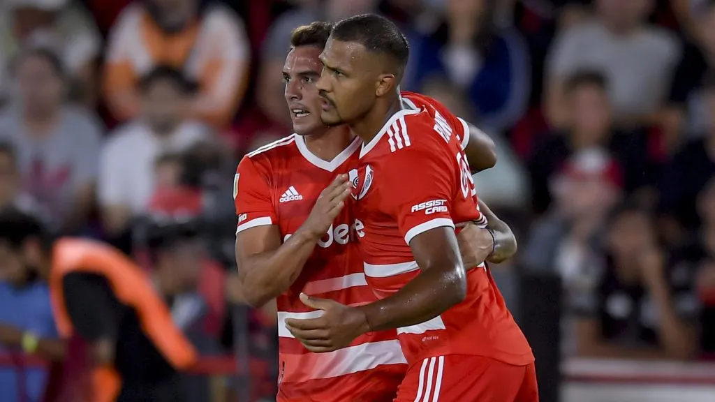 Rondón anotó dos goles en el último River vs Huracán. (Foto: Getty).