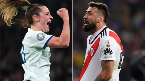 La increíble similitud entre gol de Ella Toone en la Finalissima y el de Lucas Pratto en Madrid.