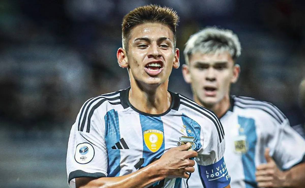 El Diablito Echerri, imaparable: volvió a marcar para la victoria del Sub 17 frente a Perú.