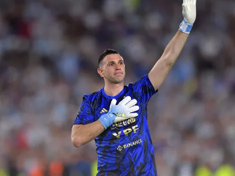 El Dibu Martínez volvió a elegir al Monumental: "Es increíble jugar ahí"