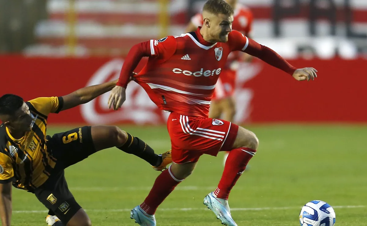 Lucas Beltrán, uno de los puntos altos del equipo de Demichelis en el encuentro jugado en Bolivia (Foto: Getty)