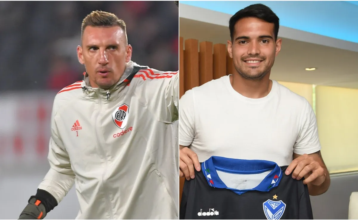 Franco Armani y Gastón Gómez.