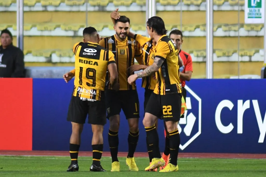 Triverio le marcó a River y también esta tarde a Fluminense. (Foto: @Libertadores).