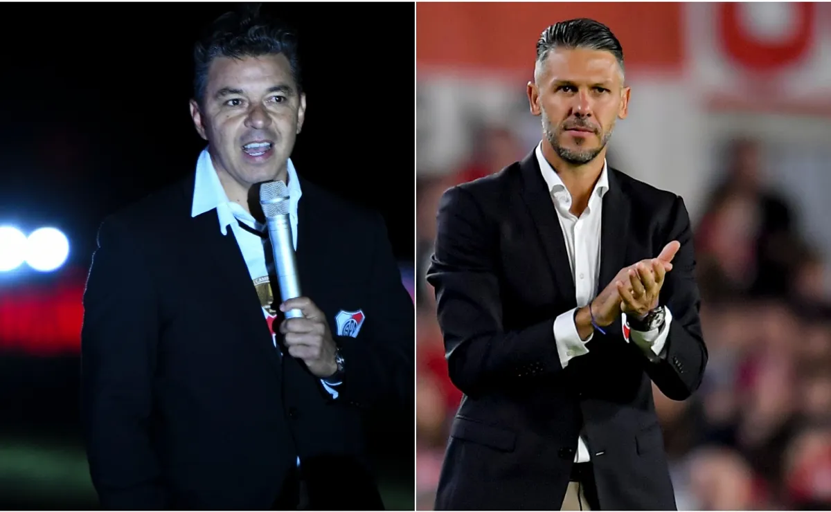Marcelo Gallardo y Martín Demichelis.