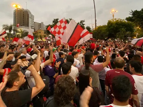 La Filial Lima organizó un banderazo para darle la bienvenida a River en Perú