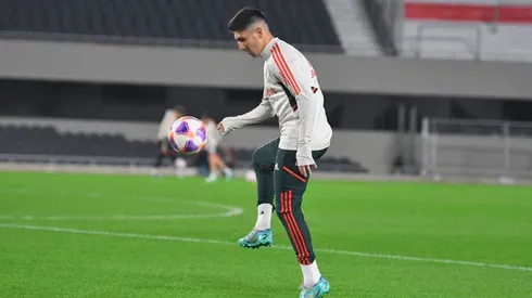 Agustín Fontana se entrena con la Primera.