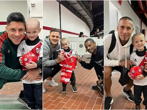El gran gesto de los jugadores de River con un pequeño fanático
