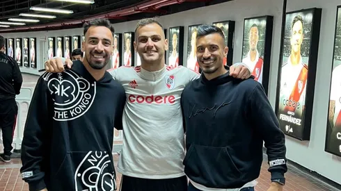 Dos amigos de González Pirez que también jugaron en River pasaron por el Monumental.