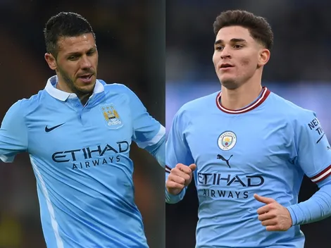 Julián Álvarez y Demichelis, igualados por una corona