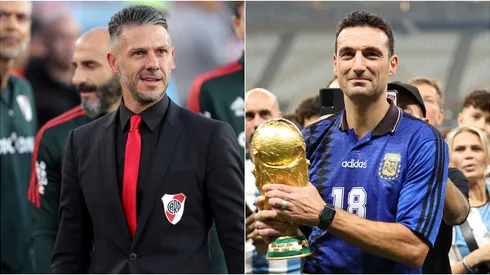 Martín Demichelis y Lionel Scaloni.