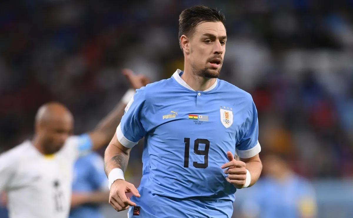 Sebastián Coates jugó el Mundial de Qatar 2022 con Uruguay.