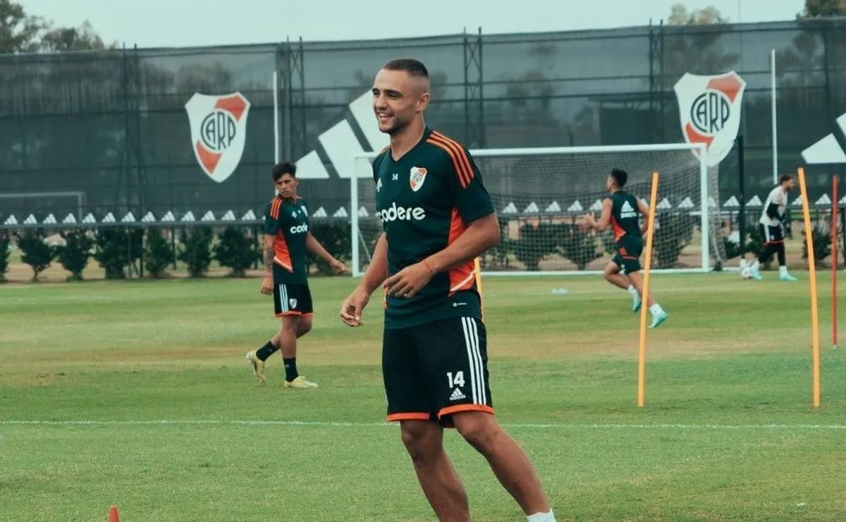 Peña Biafore volvió a jugar. (Foto: prensa River)