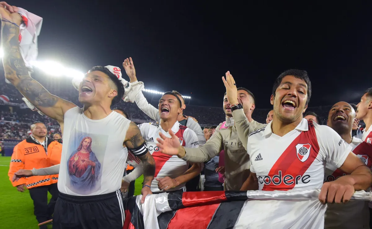 River celebra la gran victoria ante Boca.