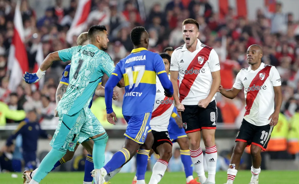El gesto de Palavecino que desató el escándalo. (Foto: Getty).