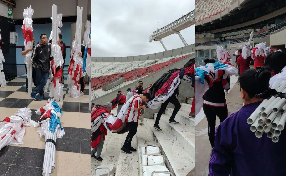 La fiesta de los hinchas de River para el superclásico, desde adentro.