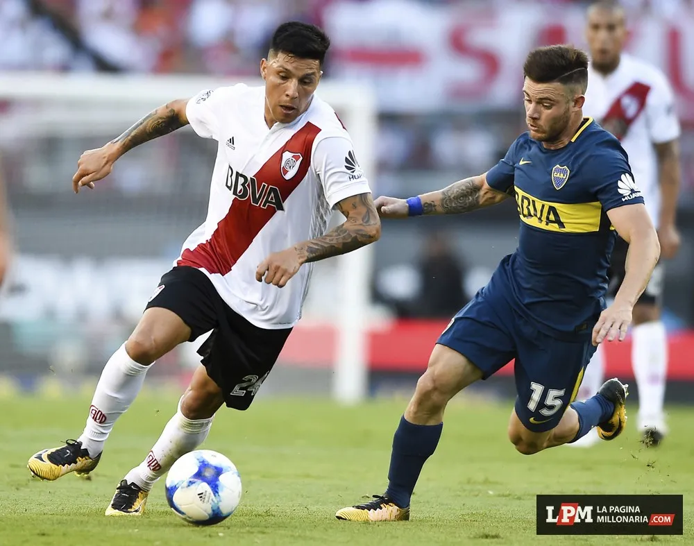 Enzo Pérez frente a Nancez. Foto: LPM.