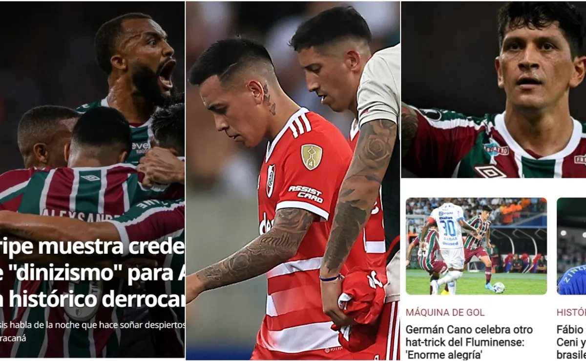 Los medios de Brasil se hicieron eco de la dura derrotad e River.