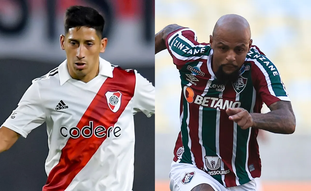 River y Fluminense chocan en el Estadio Maracaná. (Foto: Getty).