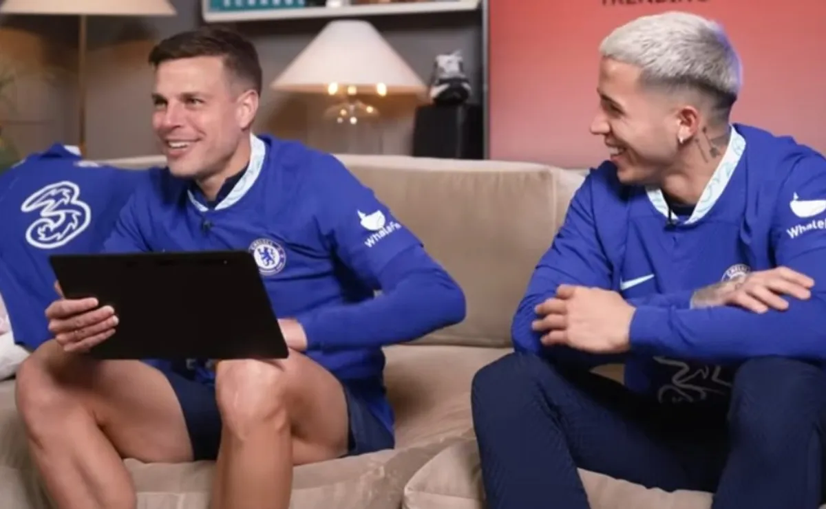 Enzo Fernández grabó un divertido video en el Chelsea