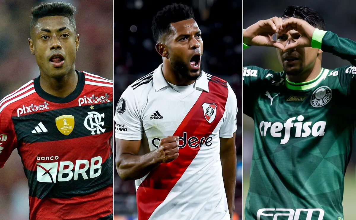 Flamengo, River y Palmeiras, tres grandes protagonistas de cada Copa Libertadores.