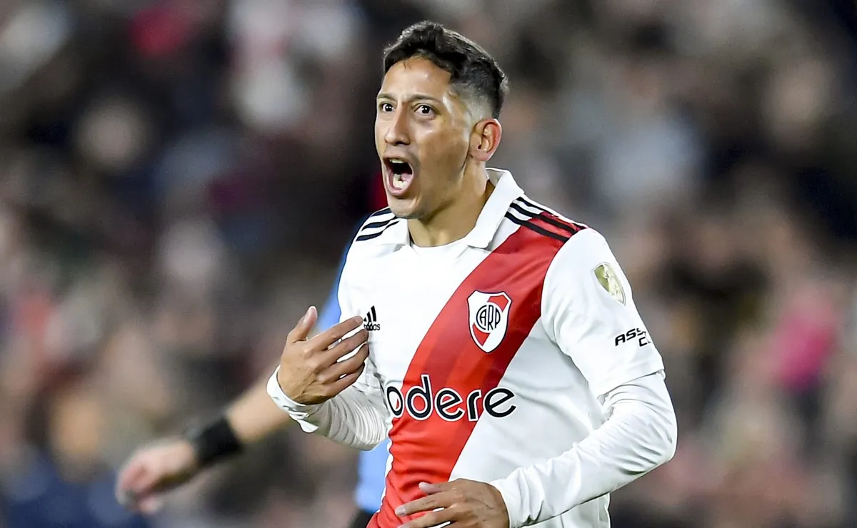 Rodrigo Aliendro, el héroe de la Supercopa Argentina que ganó River con su golazo en Córdoba.