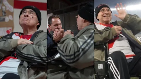 Tito, el abuelo que emocionó a todos con su visita al Monumental.