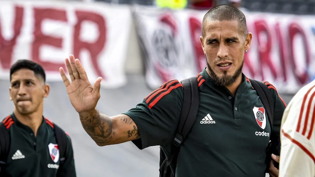 Jony se despide de los hinchas de River en el Monumental (Foto: Getty)