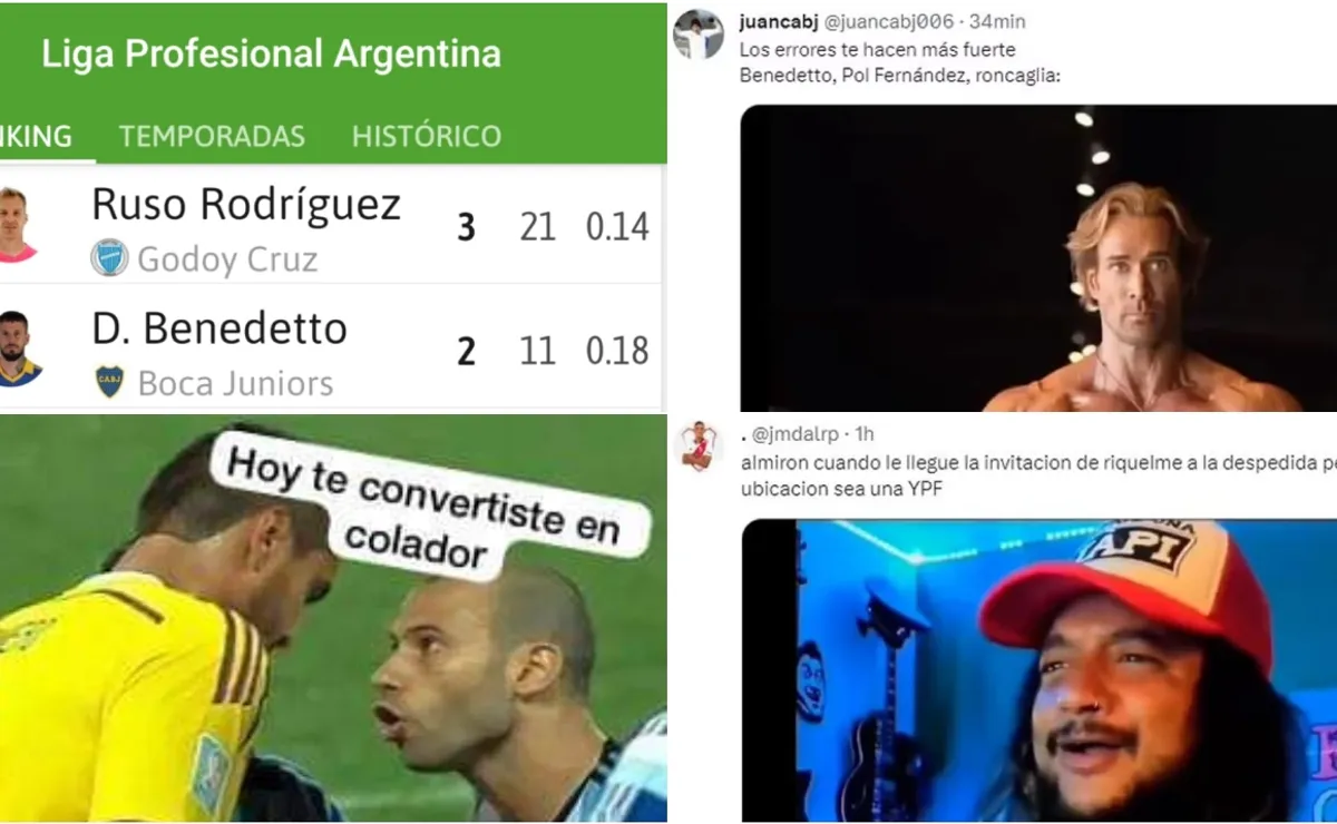 Los mejores memes tras la derrota de Boca en Mendoza.