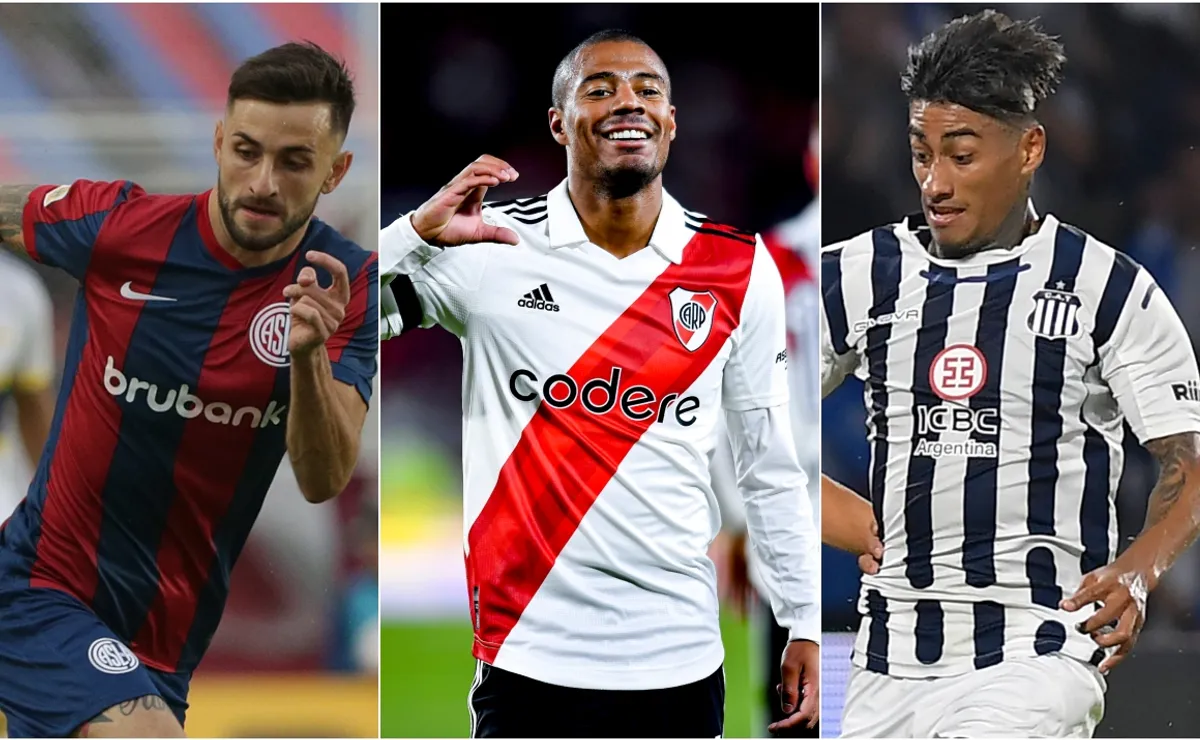 River, Talleres y San Lorenzo, los tres primeros de la Liga Profesional.