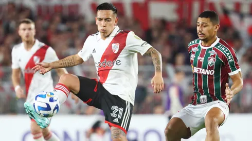 Esequiel Barco ante Fluminense.