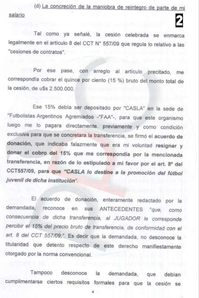 Parte de la denuncia presentada por Andrés Herrera.