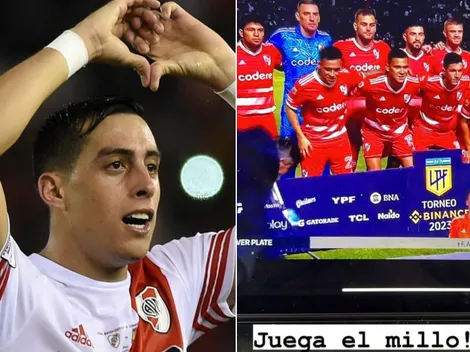 Cada día más cerca: Funes Mori alentó a River como uno más del plantel