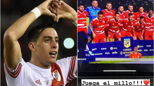 El Mellizo alentó al Más Grande mientras aguarda la resolución de su llegada.