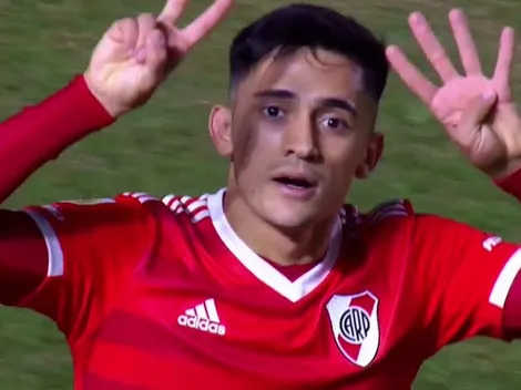 ¿Dedicado a Enzo? El particular festejo de Solari luego del gol ante Banfield