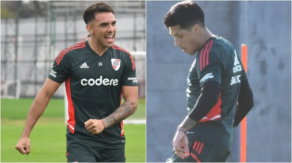 Enzo Díaz y Enzo Pérez, en duda para enfrentar a Banfield.