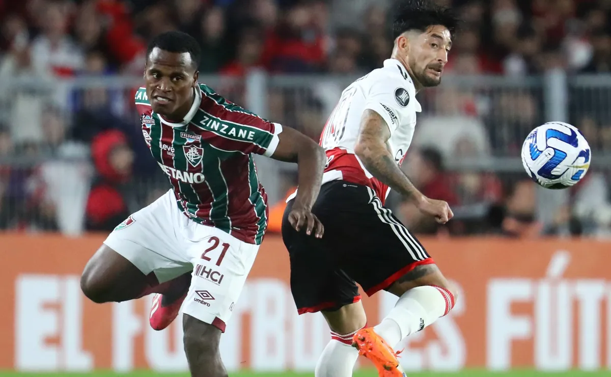 Milton Casco jugó un gran partido ante Fluminense.
