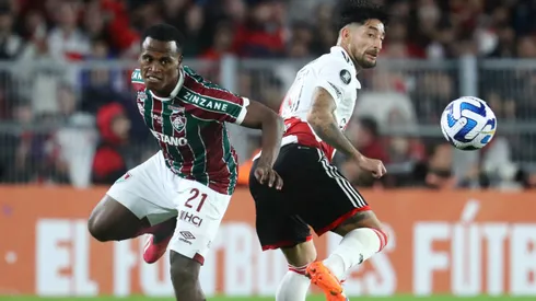 Milton Casco jugó un gran partido ante Fluminense.