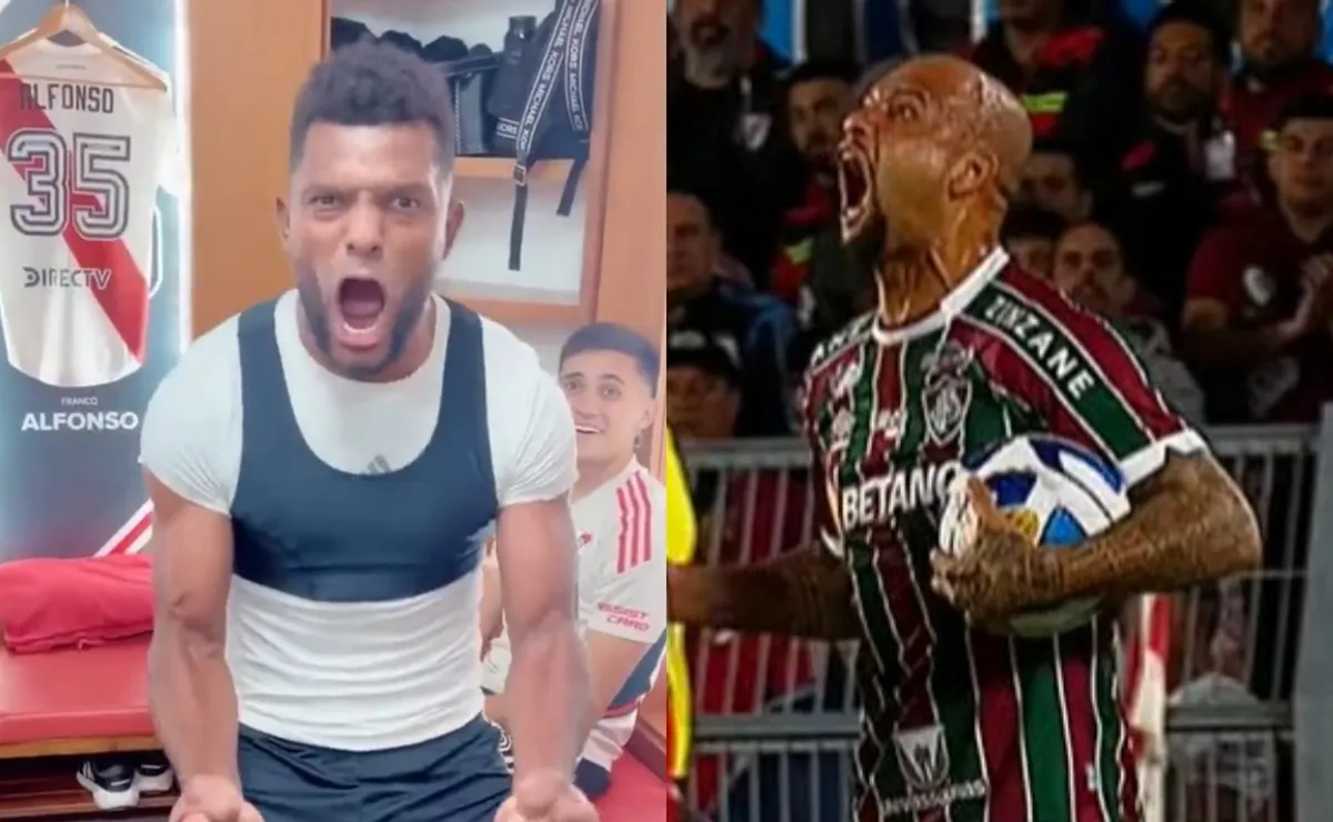 Borja le gritó el gol en la cara a Felipe Melo y la siguió en el vestuario