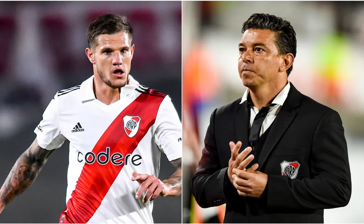 Bruno Zuculini y Marcelo Gallardo