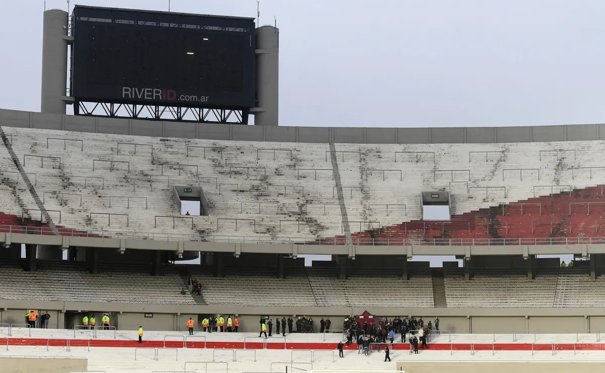 La tribuna Sívori del Estadio Monumental.