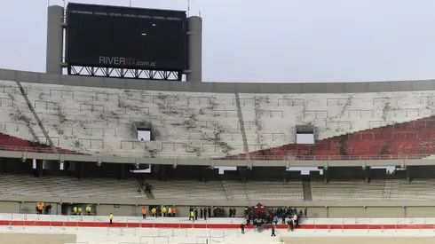 La tribuna Sívori del Estadio Monumental.