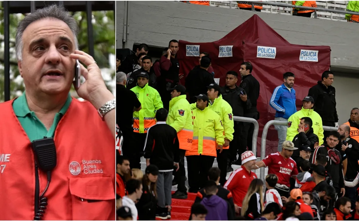 El jefe del SAME confirmó la muerte del hincha por un traumatismo de cráneo