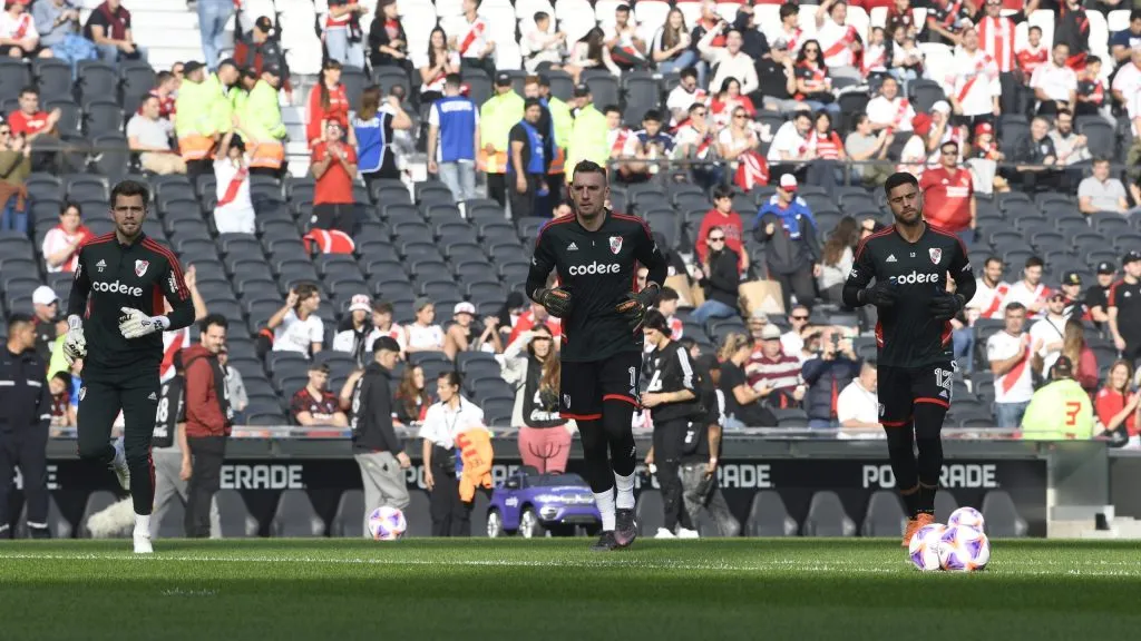 Armani salió a la cancha y fue ovacionado. Foto: La Página Millonaria / Diego Haliasz.